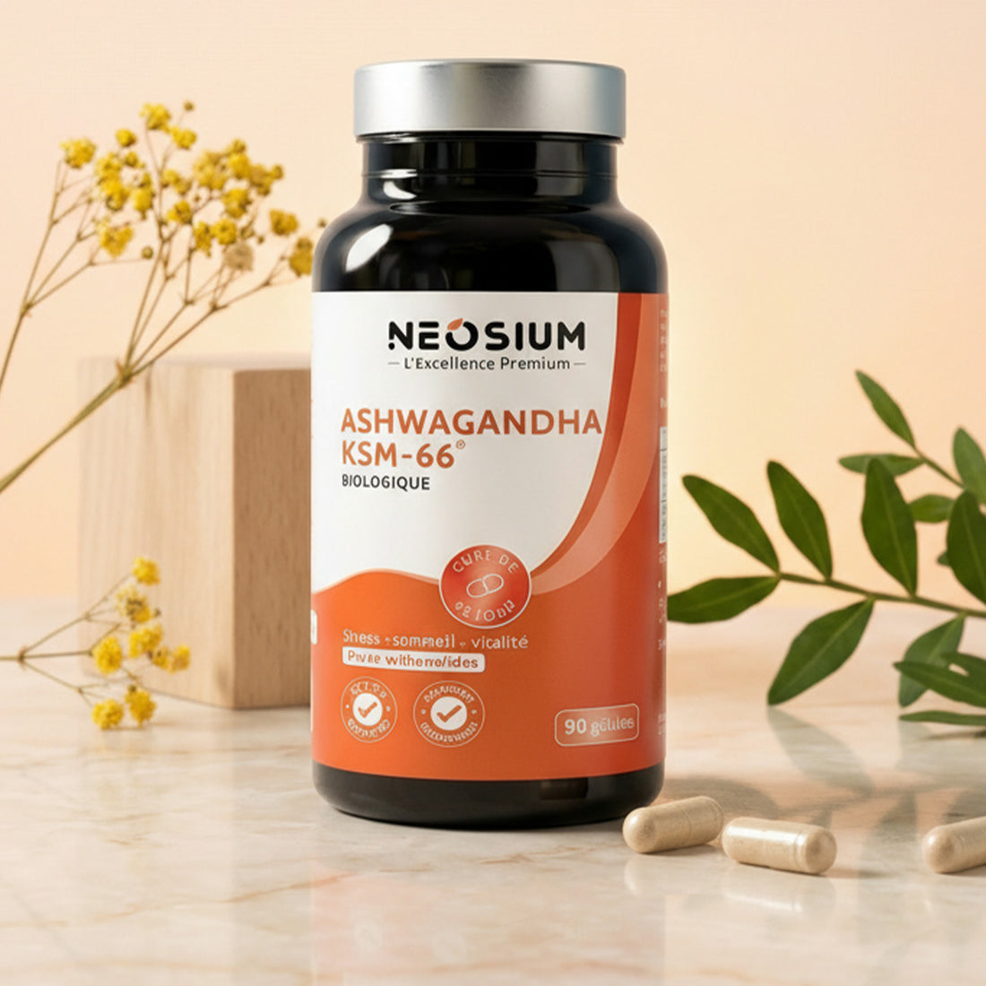 Ashwagandha KSM66 – 90 gélules