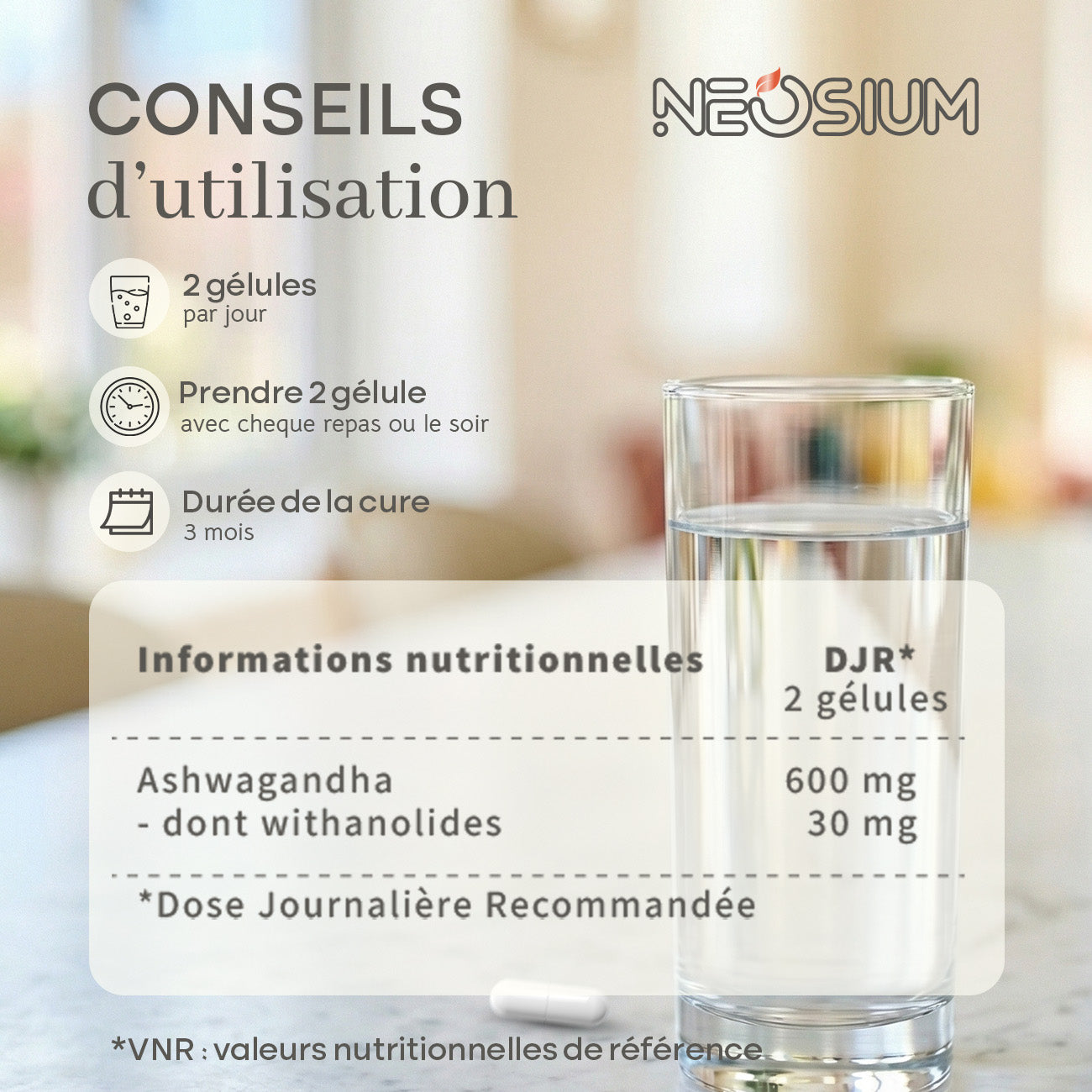 Ashwagandha KSM66 – 90 gélules