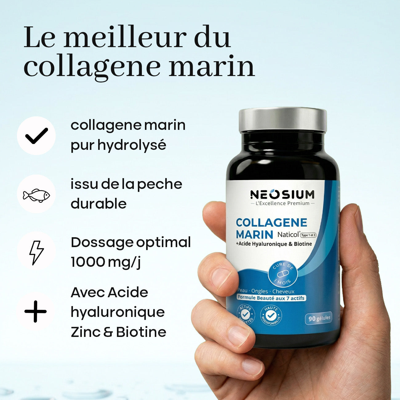 Collagène marin – 90 gélules