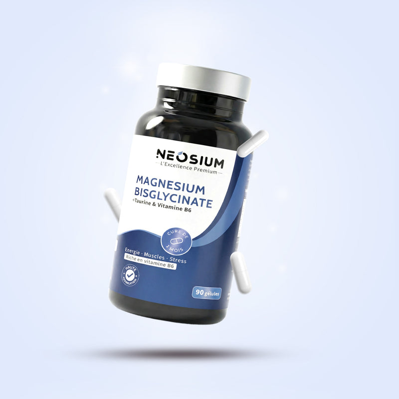 Magnésium Bisglycinate Haute Biodisponibilité + Vitamine B6 Bioactive – NEOSIUM